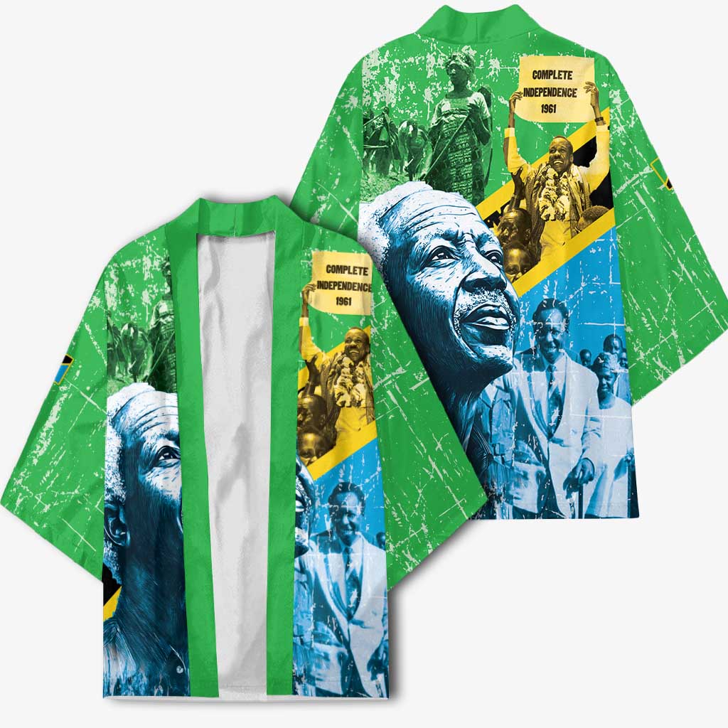 Happy Tanzania Nyerere Day Kimono One Nation - One People - Wonder Print Shop