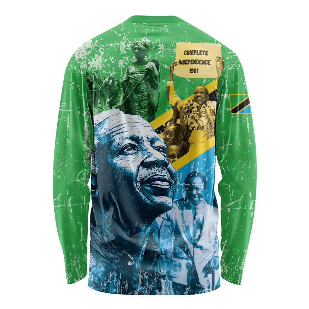 Happy Tanzania Nyerere Day Long Sleeve Shirt One Nation - One People - Wonder Print Shop