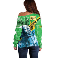 Happy Tanzania Nyerere Day Off Shoulder Sweater One Nation - One People - Wonder Print Shop