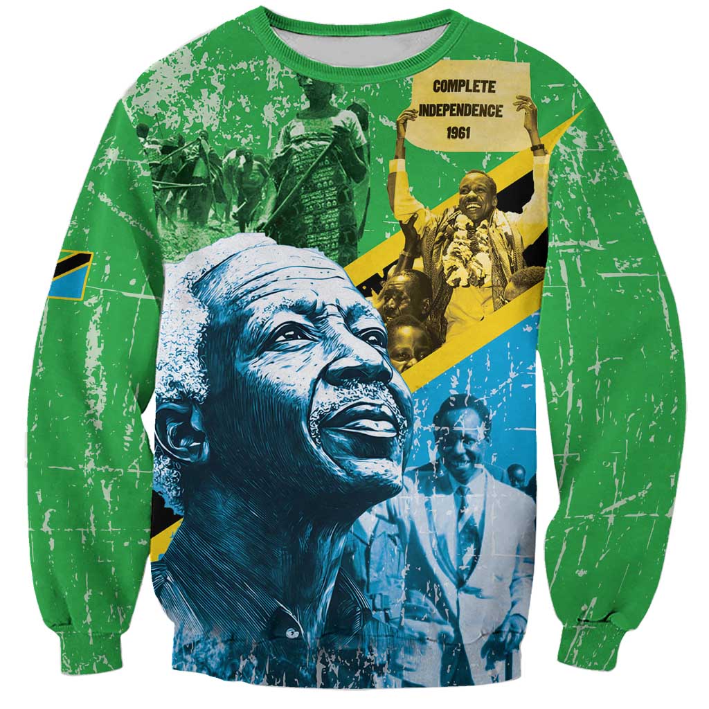 Happy Tanzania Nyerere Day Sweatshirt One Nation - One People - Wonder Print Shop