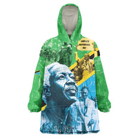 Happy Tanzania Nyerere Day Wearable Blanket Hoodie One Nation - One People - Wonder Print Shop