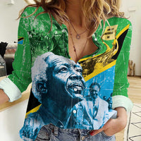 Happy Tanzania Nyerere Day Women Casual Shirt One Nation - One People - Wonder Print Shop