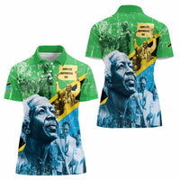 Happy Tanzania Nyerere Day Women Polo Shirt One Nation - One People - Wonder Print Shop