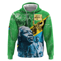Happy Tanzania Nyerere Day Zip Hoodie One Nation - One People - Wonder Print Shop