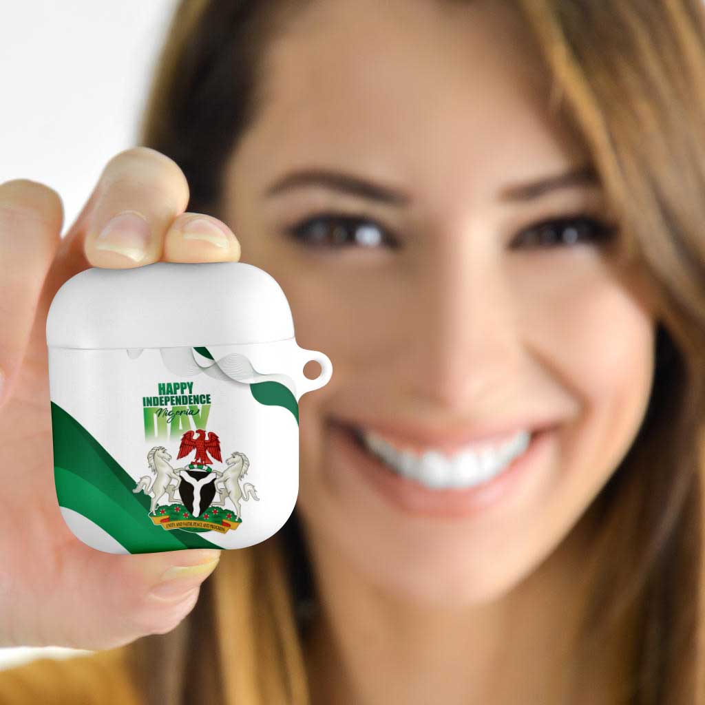 Nigeria Independence Day AirPods Case Unity and Faith Peace and Progress - Wonder Print Shop