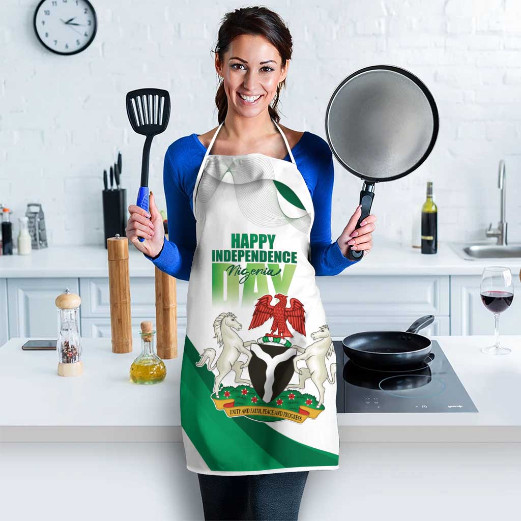 Nigeria Independence Day Apron Unity and Faith Peace and Progress - Wonder Print Shop