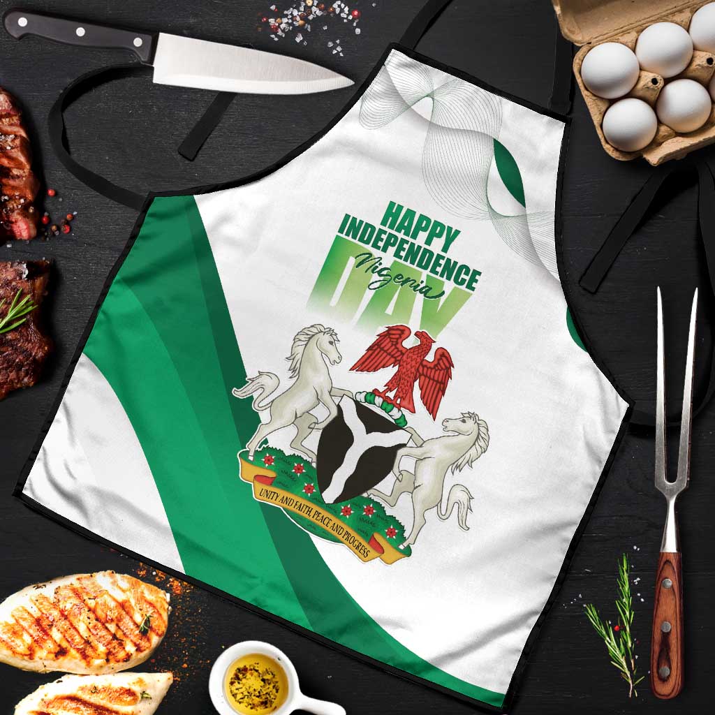 Nigeria Independence Day Apron Unity and Faith Peace and Progress - Wonder Print Shop