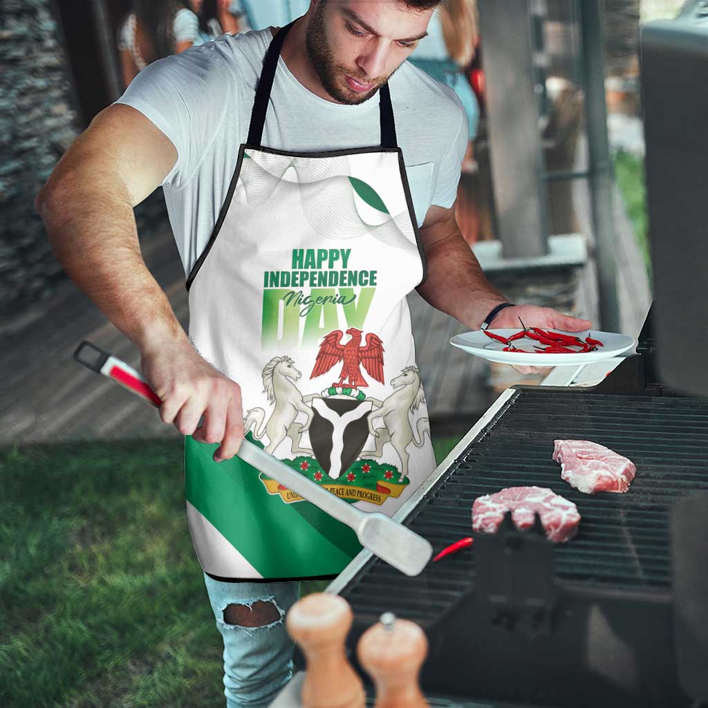 Nigeria Independence Day Apron Unity and Faith Peace and Progress - Wonder Print Shop