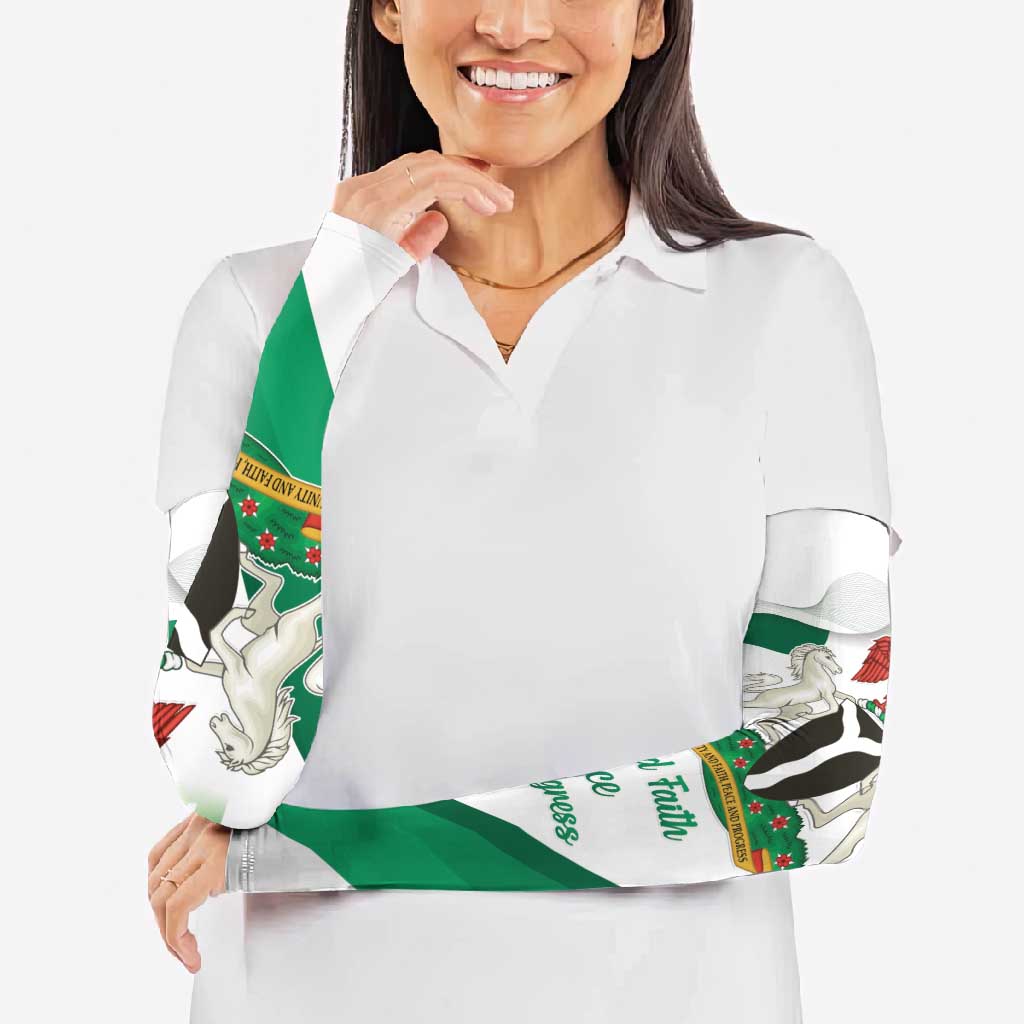 Nigeria Independence Day Arm Sleeves Unity and Faith Peace and Progress - Wonder Print Shop