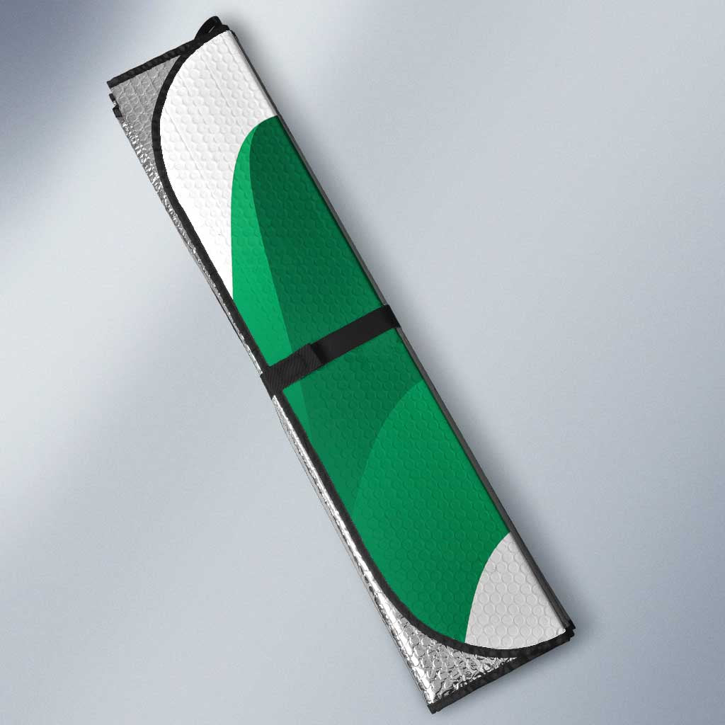 Nigeria Independence Day Auto Sun Shade Unity and Faith Peace and Progress - Wonder Print Shop