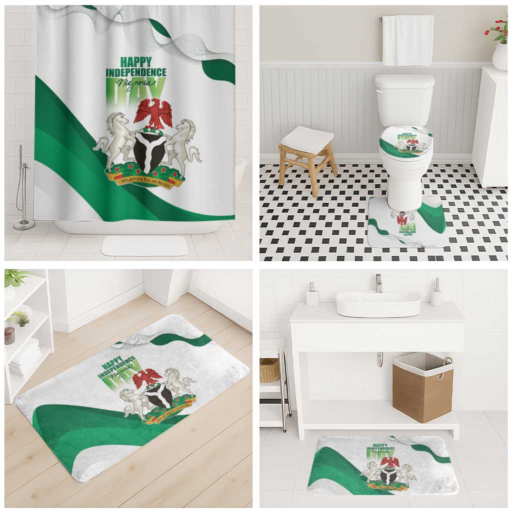 Nigeria Independence Day Bathroom Set Unity and Faith Peace and Progress - Wonder Print Shop