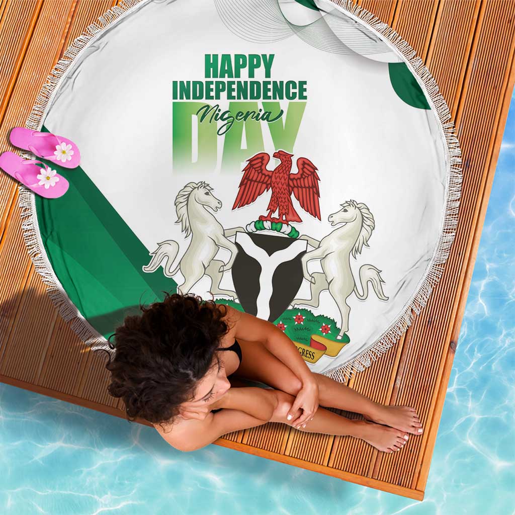 Nigeria Independence Day Beach Blanket Unity and Faith Peace and Progress - Wonder Print Shop