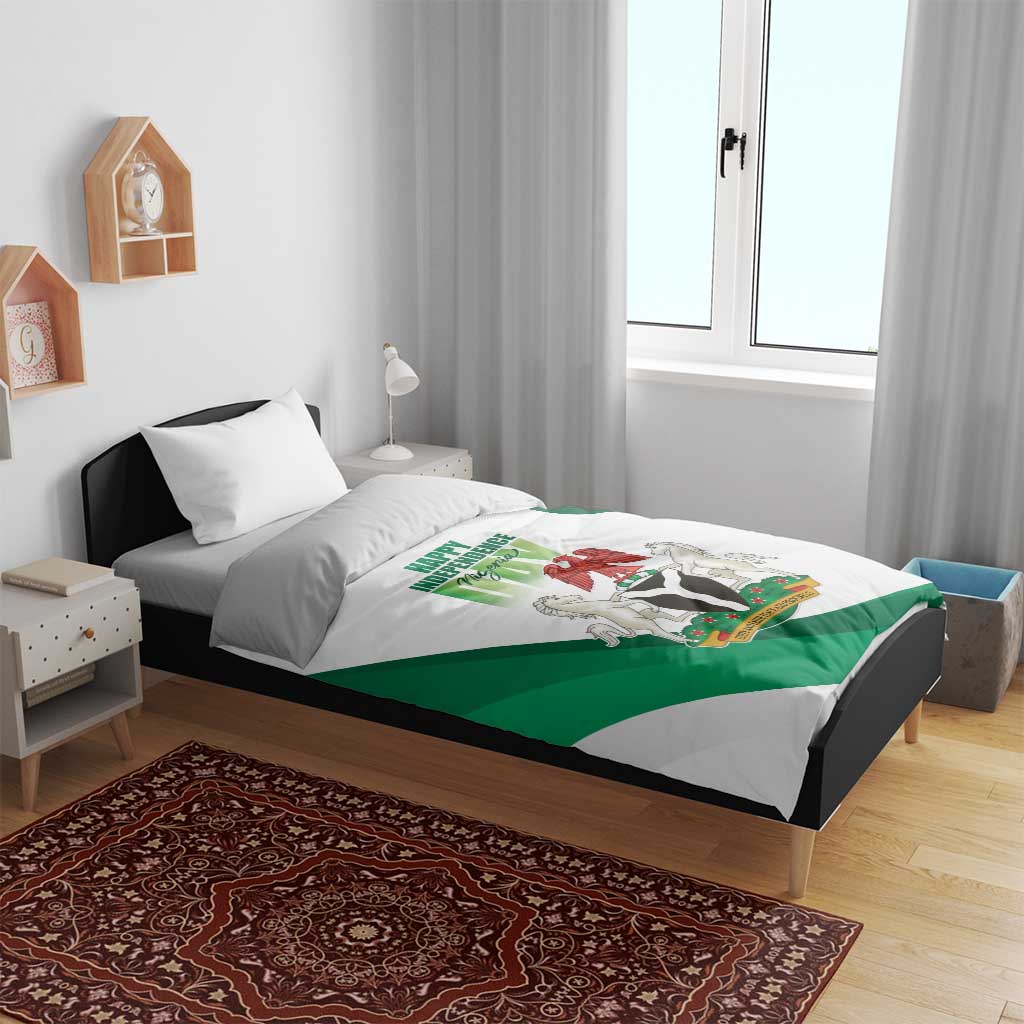 Nigeria Independence Day Bedding Set Unity and Faith Peace and Progress - Wonder Print Shop