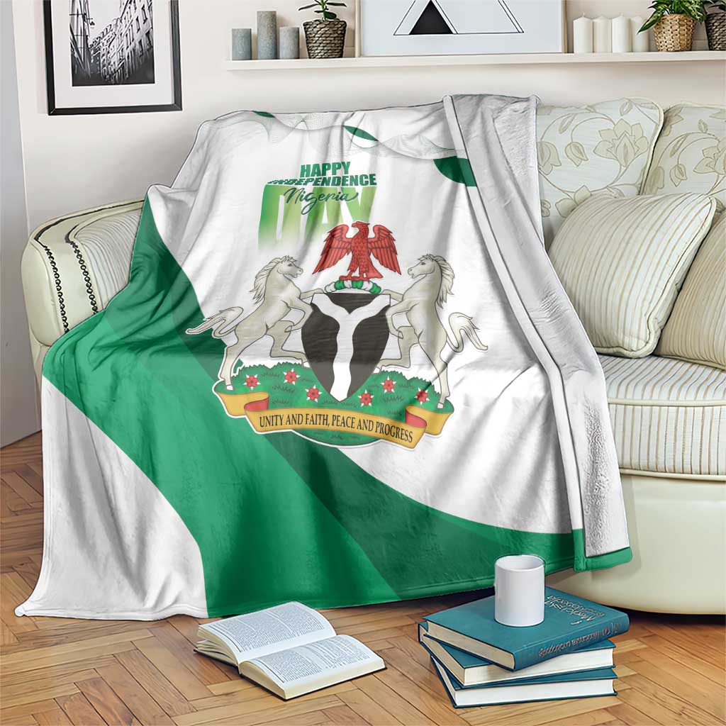 Nigeria Independence Day Blanket Unity and Faith Peace and Progress - Wonder Print Shop
