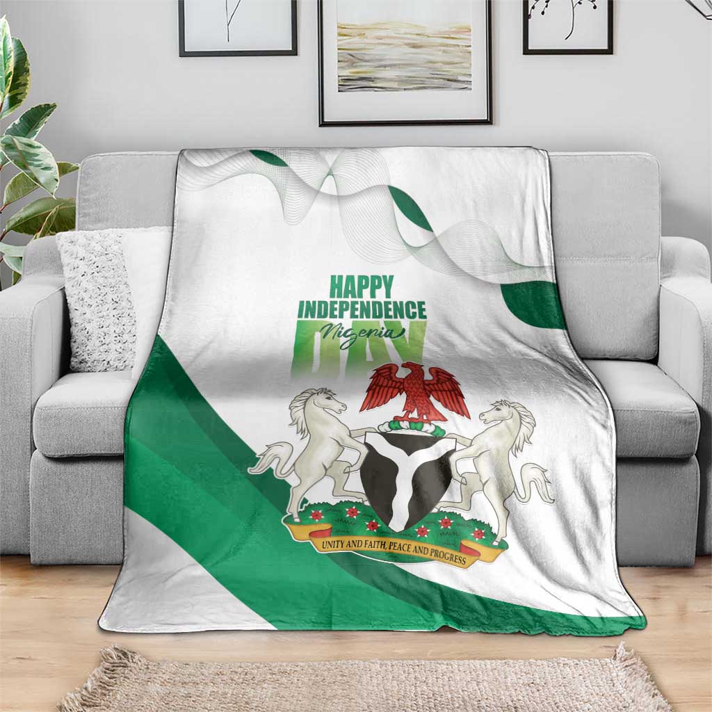 Nigeria Independence Day Blanket Unity and Faith Peace and Progress - Wonder Print Shop