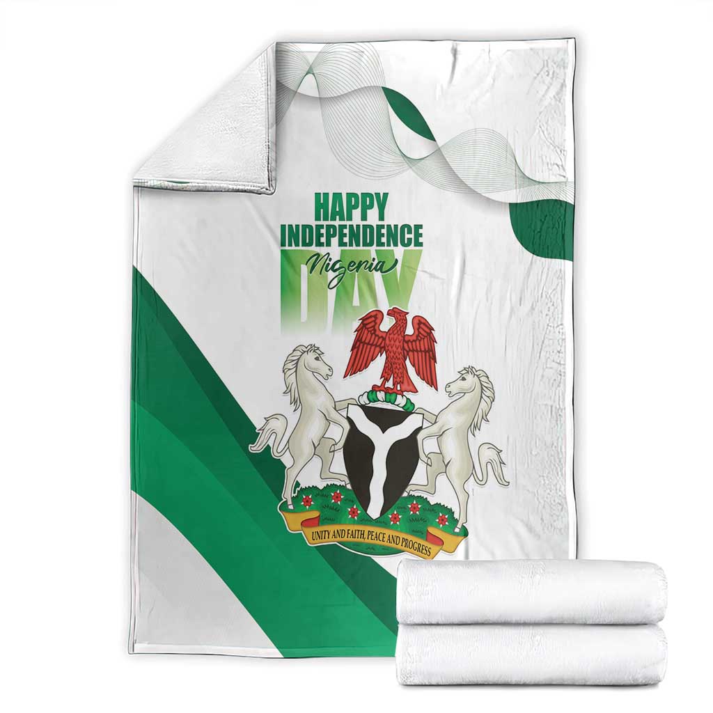 Nigeria Independence Day Blanket Unity and Faith Peace and Progress - Wonder Print Shop