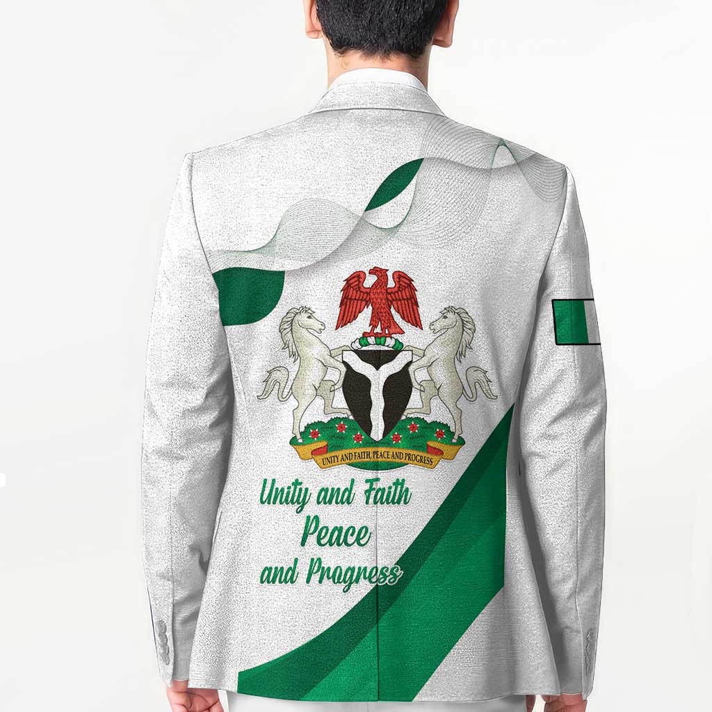 Personalized Nigeria Independence Day Blazer Unity and Faith Peace and Progress - Wonder Print Shop
