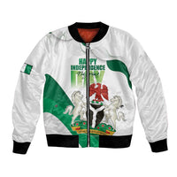 Personalized Nigeria Independence Day Bomber Jacket Unity and Faith Peace and Progress - Wonder Print Shop