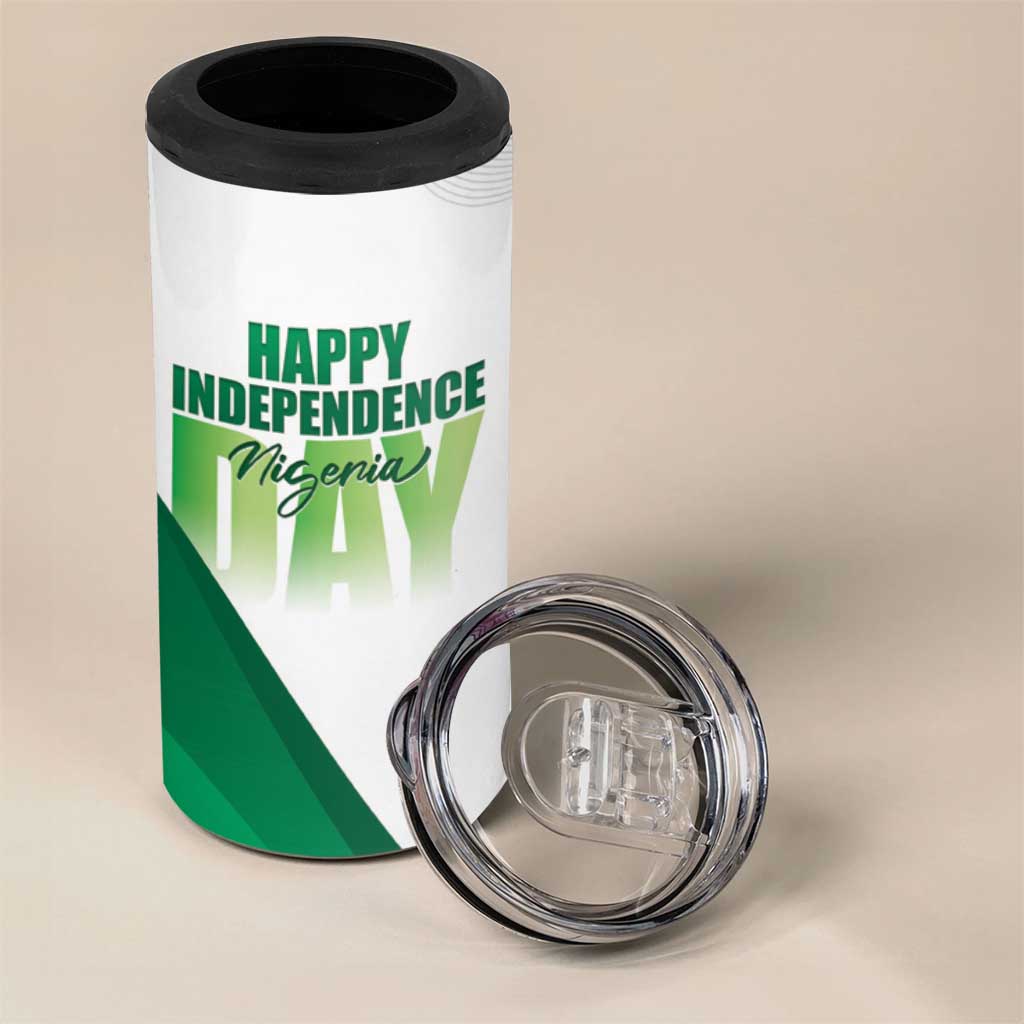 Personalized Nigeria Independence Day 4 in 1 Can Cooler Tumbler Unity and Faith Peace and Progress - Wonder Print Shop