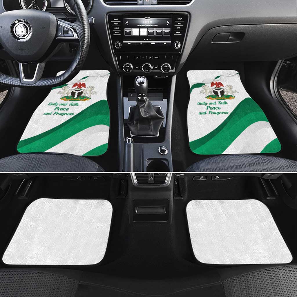 Nigeria Independence Day Car Mats Unity and Faith Peace and Progress - Wonder Print Shop