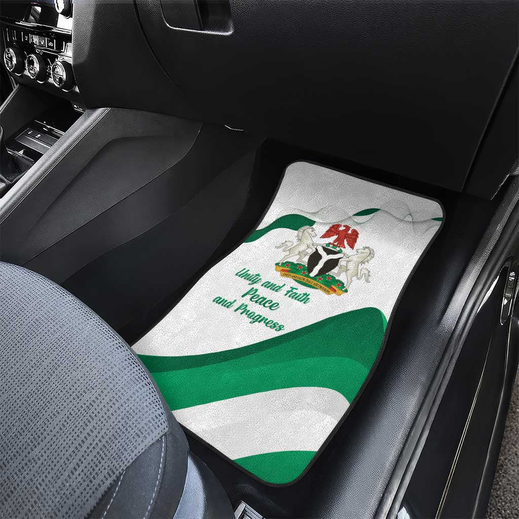 Nigeria Independence Day Car Mats Unity and Faith Peace and Progress - Wonder Print Shop