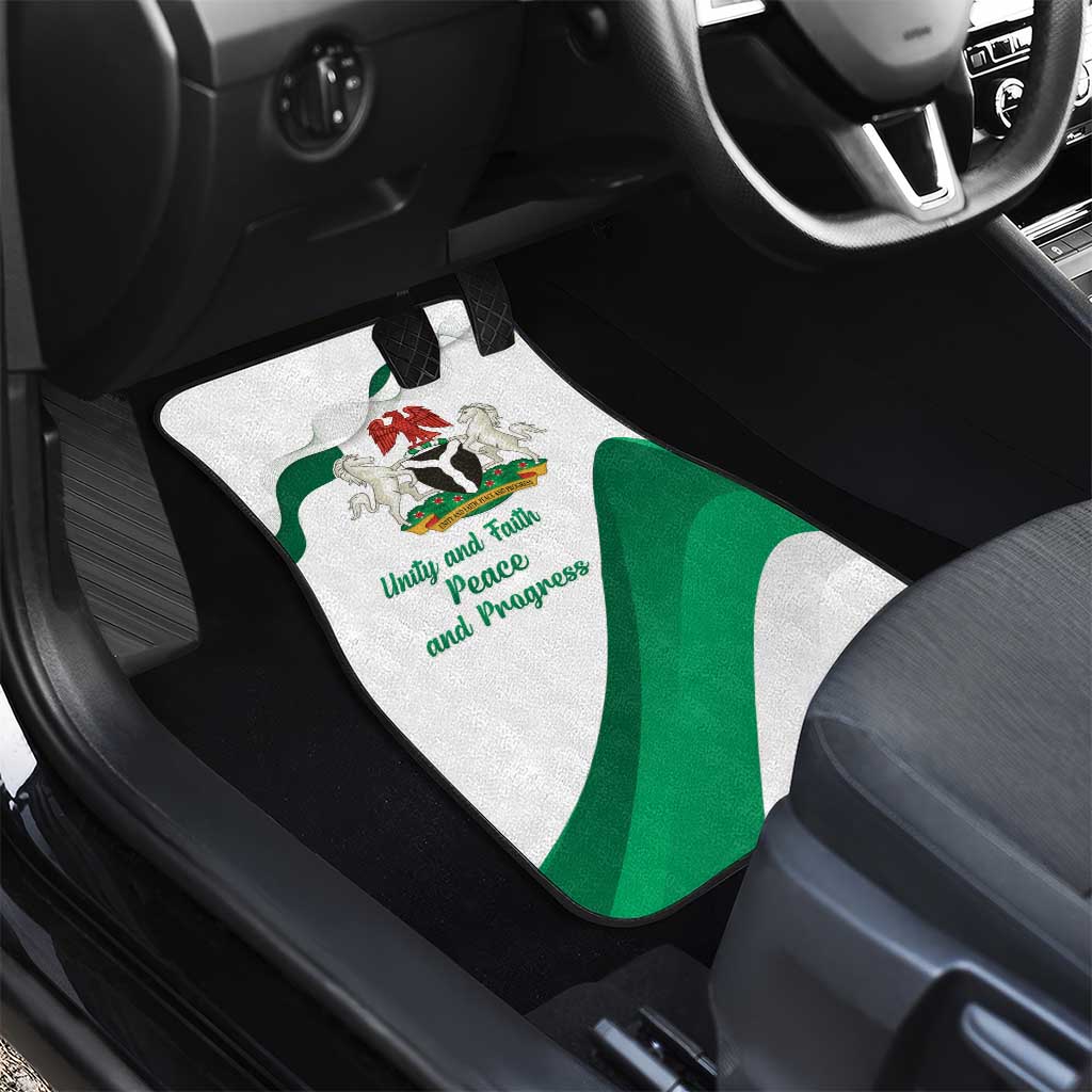 Nigeria Independence Day Car Mats Unity and Faith Peace and Progress - Wonder Print Shop