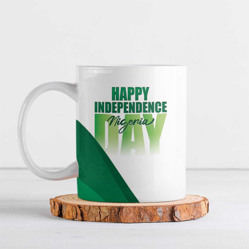 Personalized Nigeria Independence Day Ceramic Mug Unity and Faith Peace and Progress - Wonder Print Shop