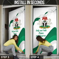 Nigeria Independence Day Door Cover Unity and Faith Peace and Progress - Wonder Print Shop