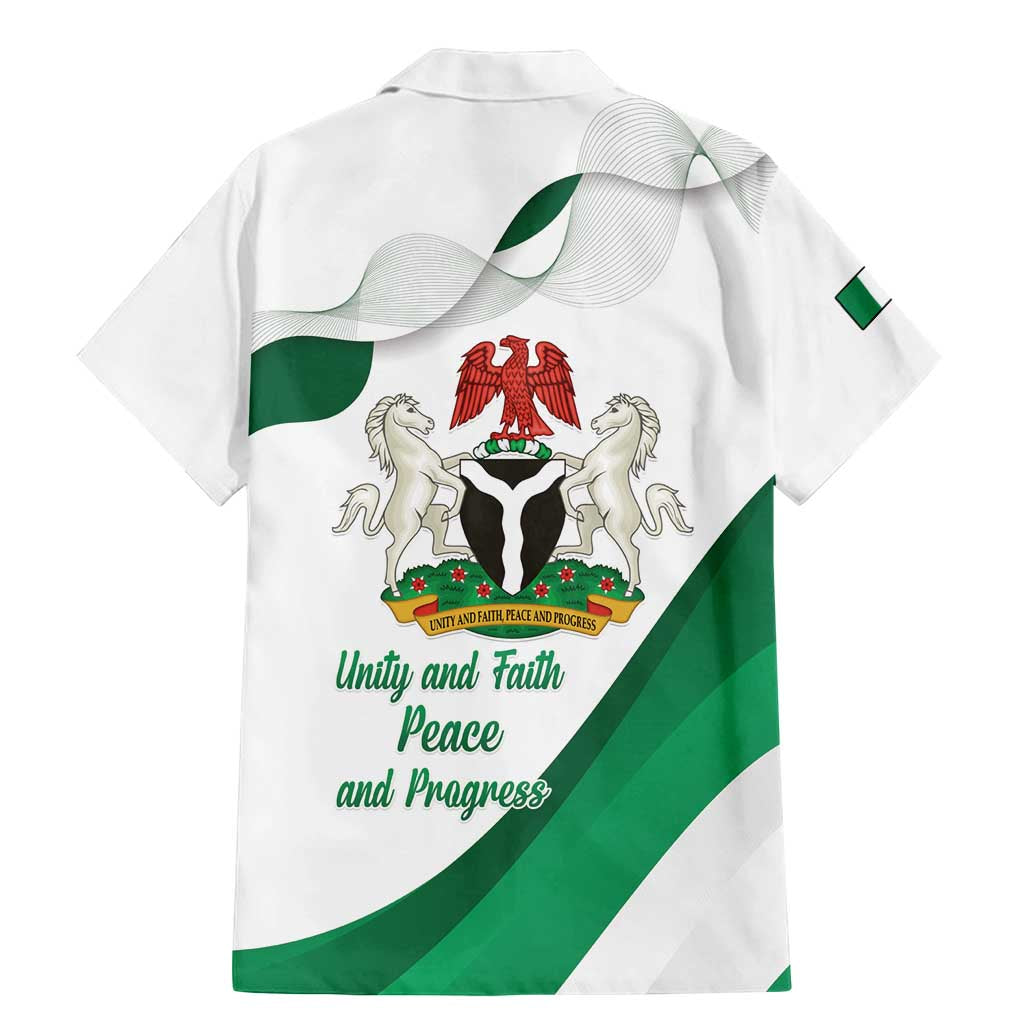 Personalized Nigeria Independence Day Family Matching Mermaid Dress and Hawaiian Shirt Unity and Faith Peace and Progress - Wonder Print Shop