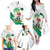 Personalized Nigeria Independence Day Family Matching Off The Shoulder Long Sleeve Dress and Hawaiian Shirt Unity and Faith Peace and Progress - Wonder Print Shop