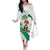Personalized Nigeria Independence Day Family Matching Off The Shoulder Long Sleeve Dress and Hawaiian Shirt Unity and Faith Peace and Progress - Wonder Print Shop
