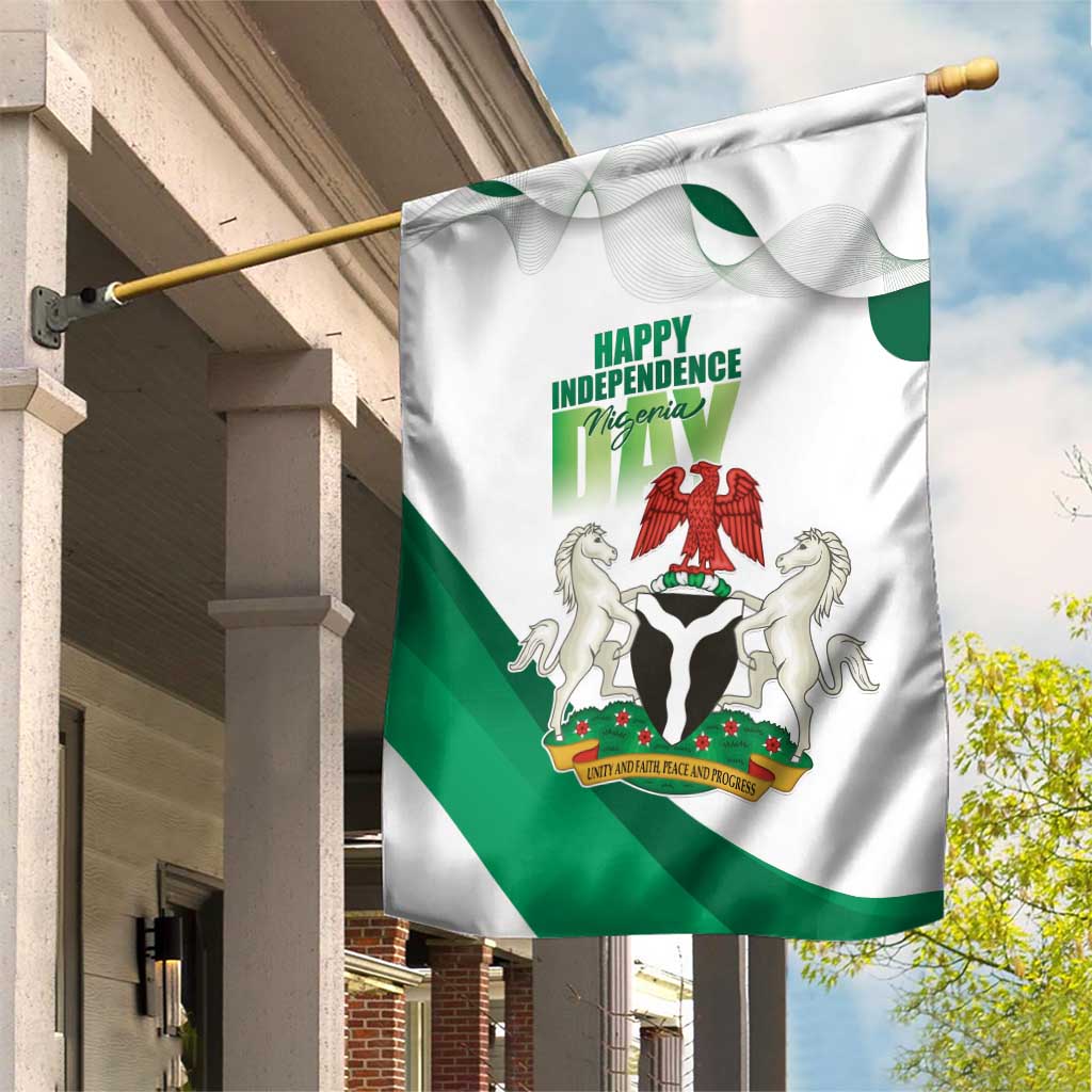 Nigeria Independence Day Garden Flag Unity and Faith Peace and Progress - Wonder Print Shop
