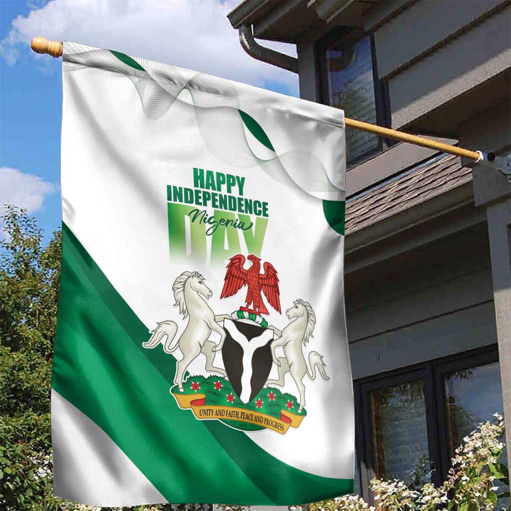 Nigeria Independence Day Garden Flag Unity and Faith Peace and Progress - Wonder Print Shop