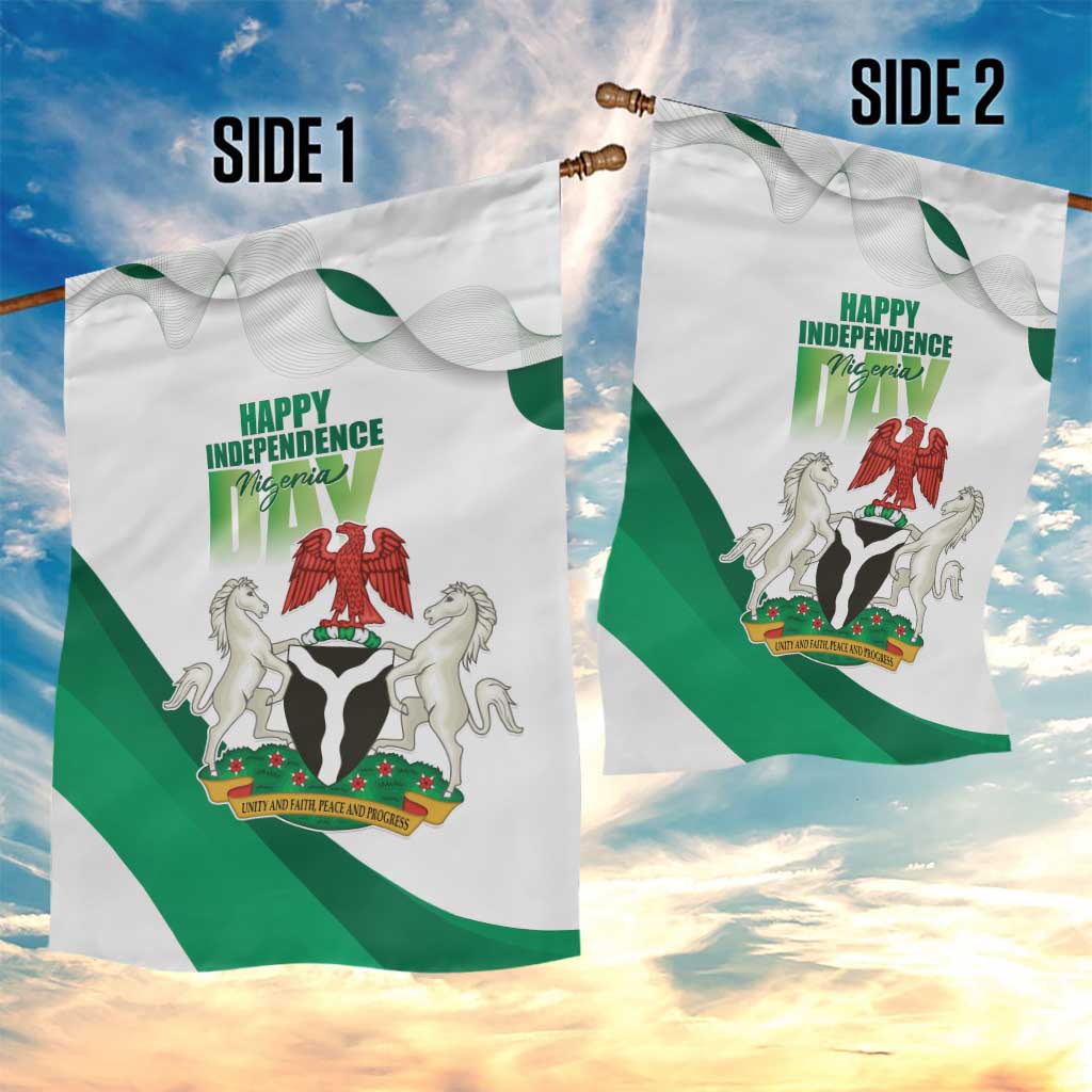 Nigeria Independence Day Garden Flag Unity and Faith Peace and Progress - Wonder Print Shop