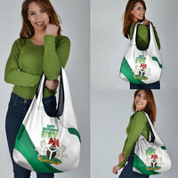Nigeria Independence Day Grocery Bag Unity and Faith Peace and Progress - Wonder Print Shop