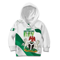 Personalized Nigeria Independence Day Kid Hoodie Unity and Faith Peace and Progress - Wonder Print Shop