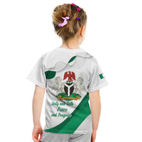 Personalized Nigeria Independence Day Kid T Shirt Unity and Faith Peace and Progress - Wonder Print Shop