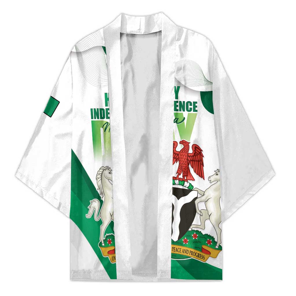 Personalized Nigeria Independence Day Kimono Unity and Faith Peace and Progress - Wonder Print Shop