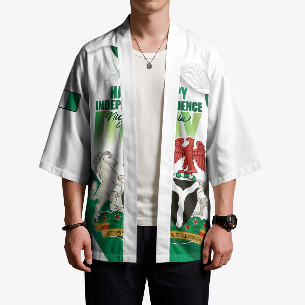 Personalized Nigeria Independence Day Kimono Unity and Faith Peace and Progress - Wonder Print Shop