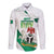 Personalized Nigeria Independence Day Long Sleeve Button Shirt Unity and Faith Peace and Progress - Wonder Print Shop