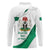 Personalized Nigeria Independence Day Long Sleeve Polo Shirt Unity and Faith Peace and Progress - Wonder Print Shop
