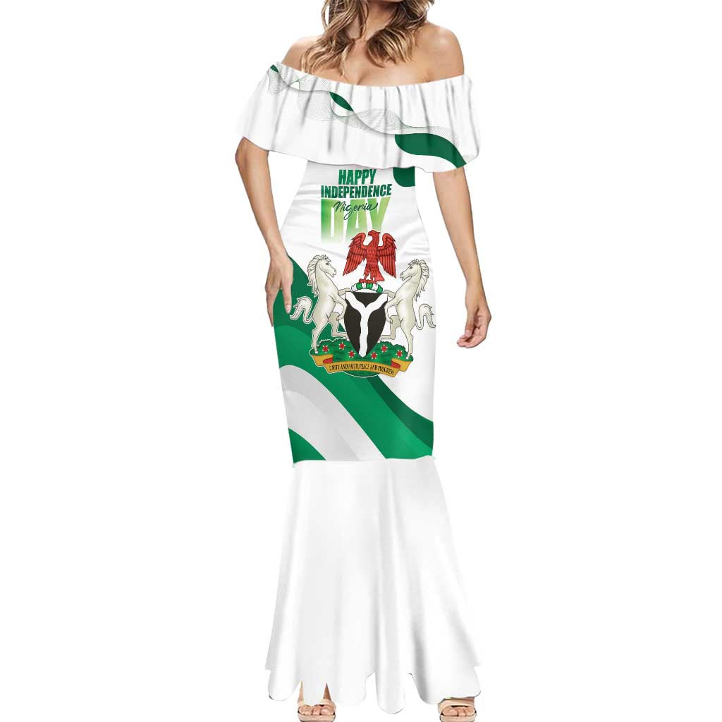 Personalized Nigeria Independence Day Mermaid Dress Unity and Faith Peace and Progress - Wonder Print Shop