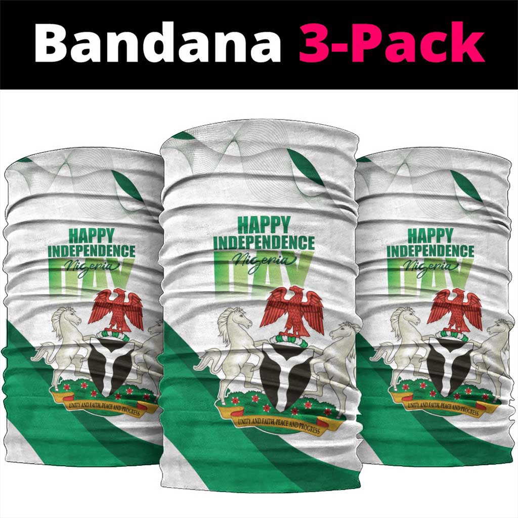 Nigeria Independence Day Neck Gaiter Unity and Faith Peace and Progress - Wonder Print Shop