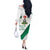 Personalized Nigeria Independence Day Off The Shoulder Long Sleeve Dress Unity and Faith Peace and Progress - Wonder Print Shop