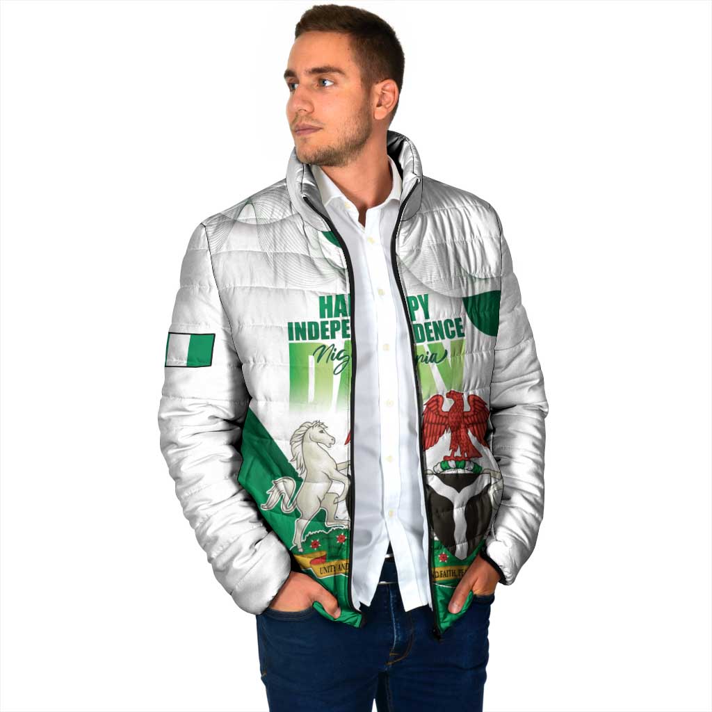 Personalized Nigeria Independence Day Padded Jacket Unity and Faith Peace and Progress - Wonder Print Shop