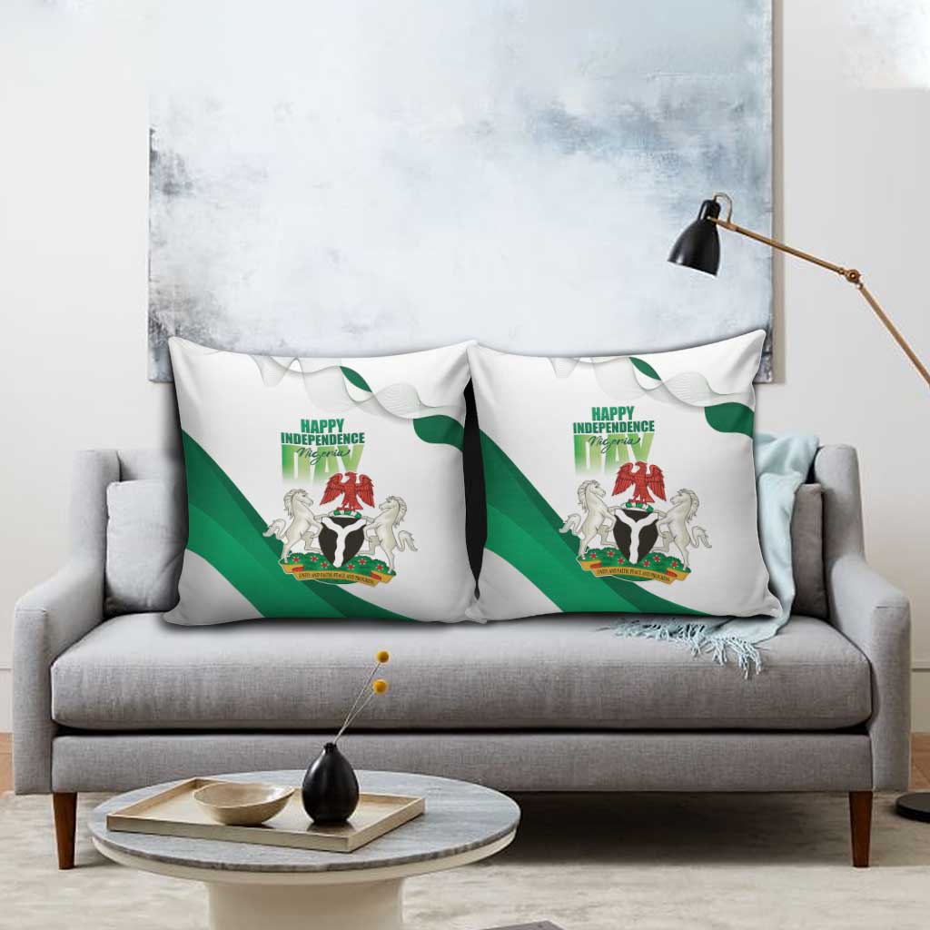 Nigeria Independence Day Pillow Cover Unity and Faith Peace and Progress - Wonder Print Shop