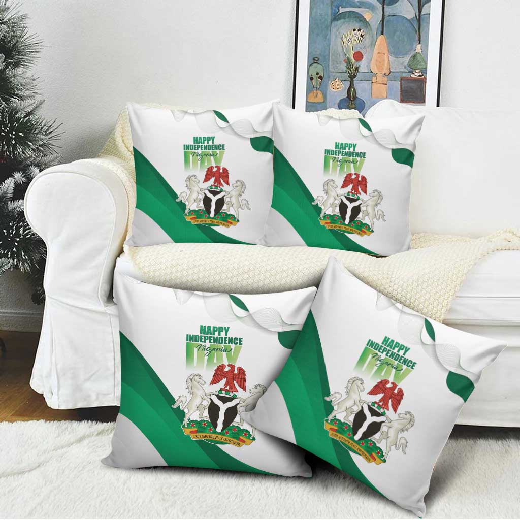 Nigeria Independence Day Pillow Cover Unity and Faith Peace and Progress - Wonder Print Shop