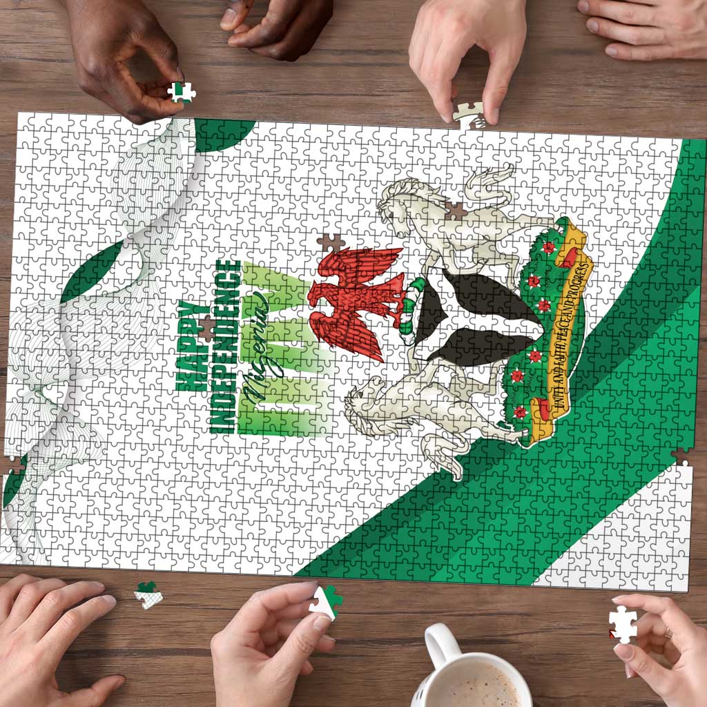 Nigeria Independence Day Puzzle Unity and Faith Peace and Progress - Wonder Print Shop
