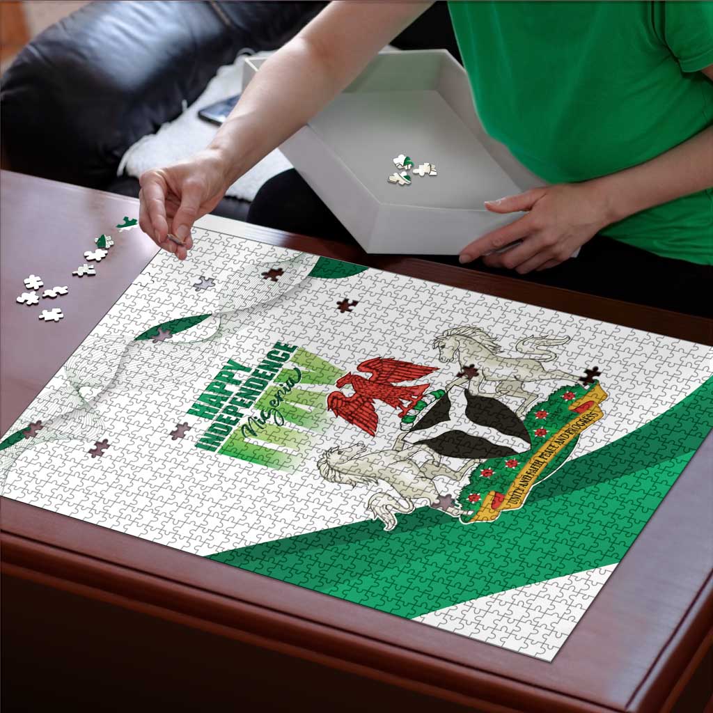 Nigeria Independence Day Puzzle Unity and Faith Peace and Progress - Wonder Print Shop