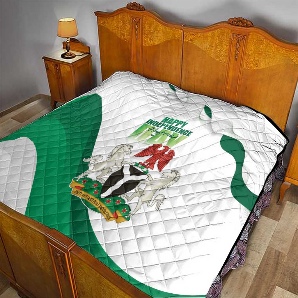 Nigeria Independence Day Quilt Unity and Faith Peace and Progress - Wonder Print Shop